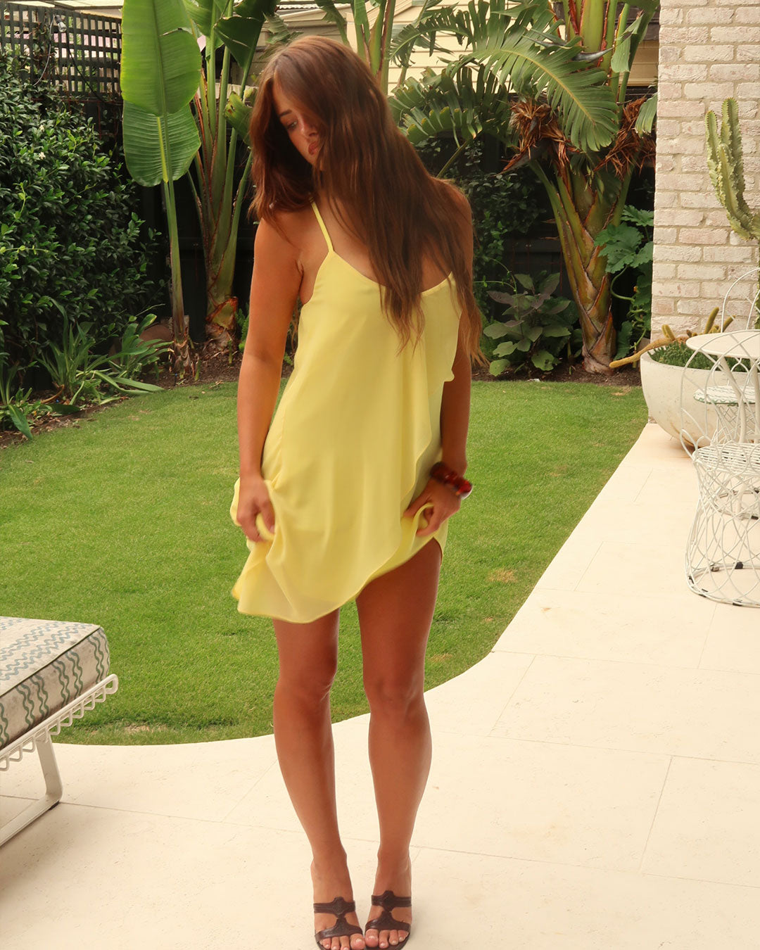Aria Mini Dress | Lemon