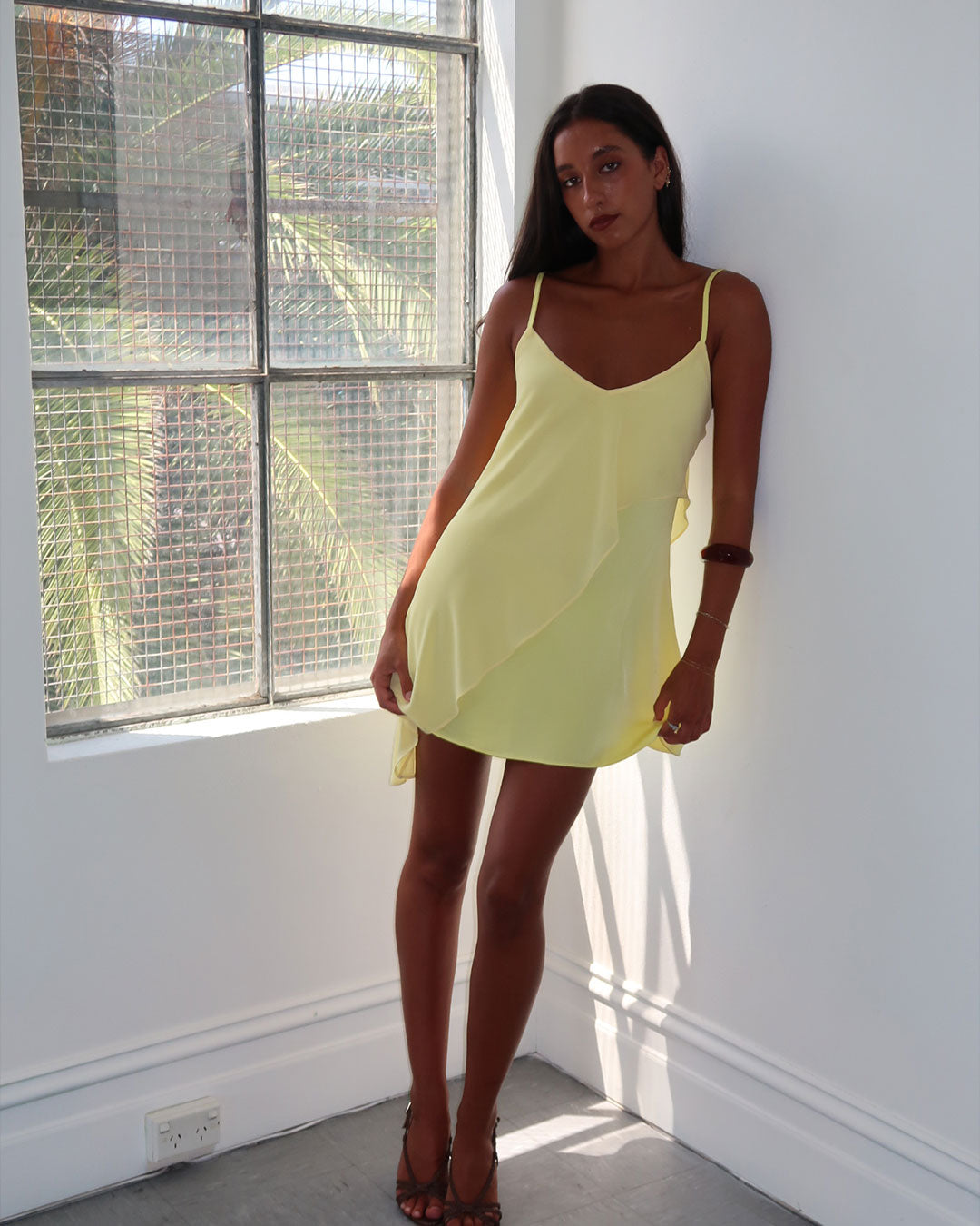 Aria Mini Dress | Lemon