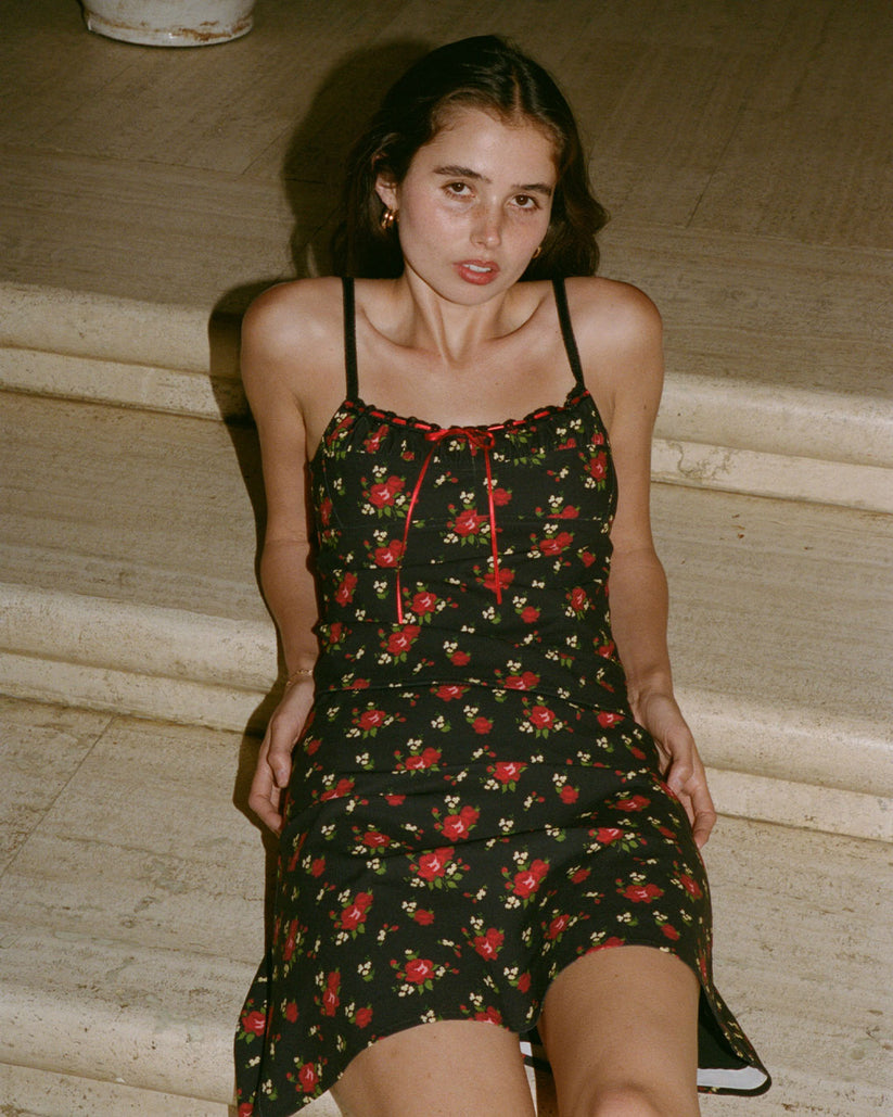 DAYNA TOP | HIBISCUS GRID main image 0