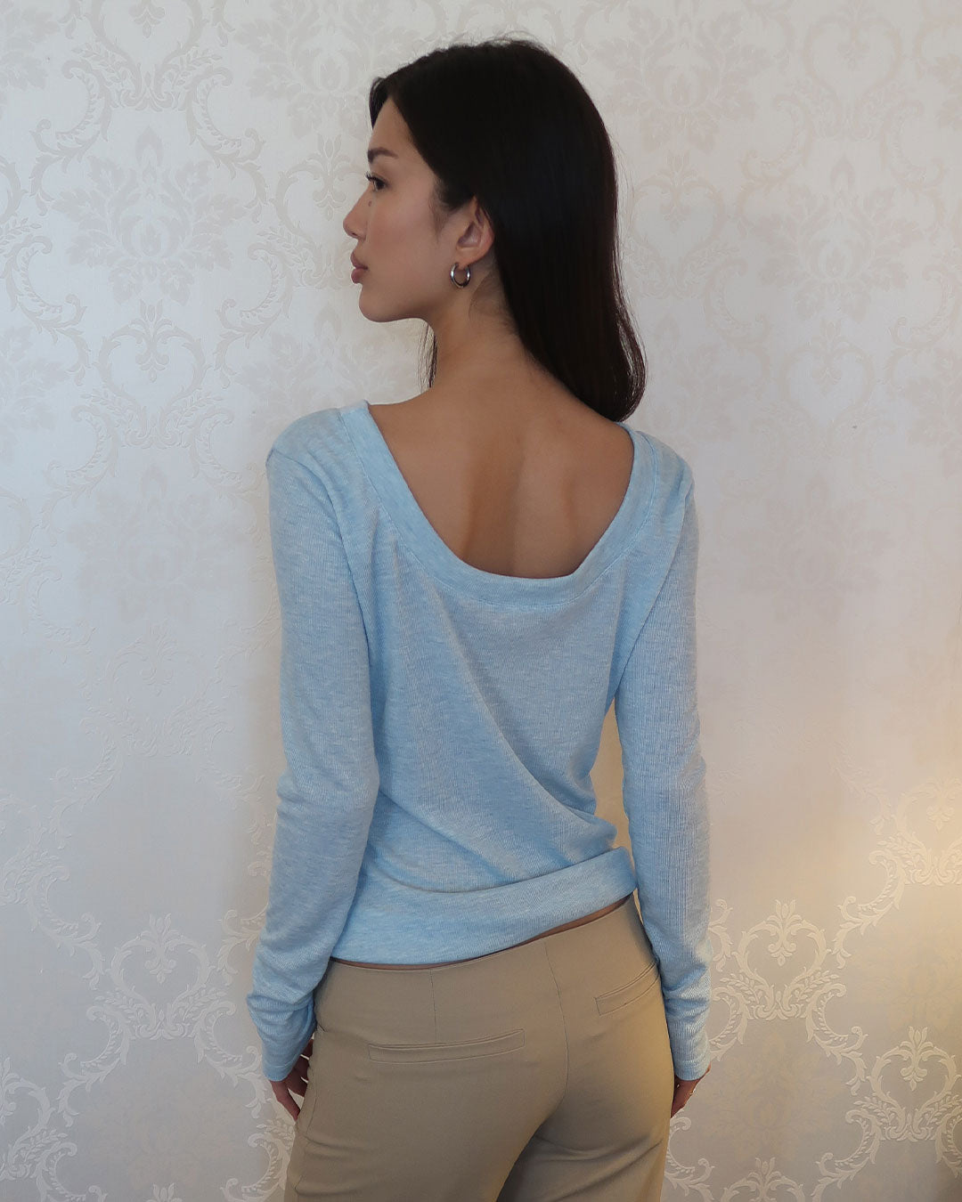 Lulu Long Sleeve Top | Sky